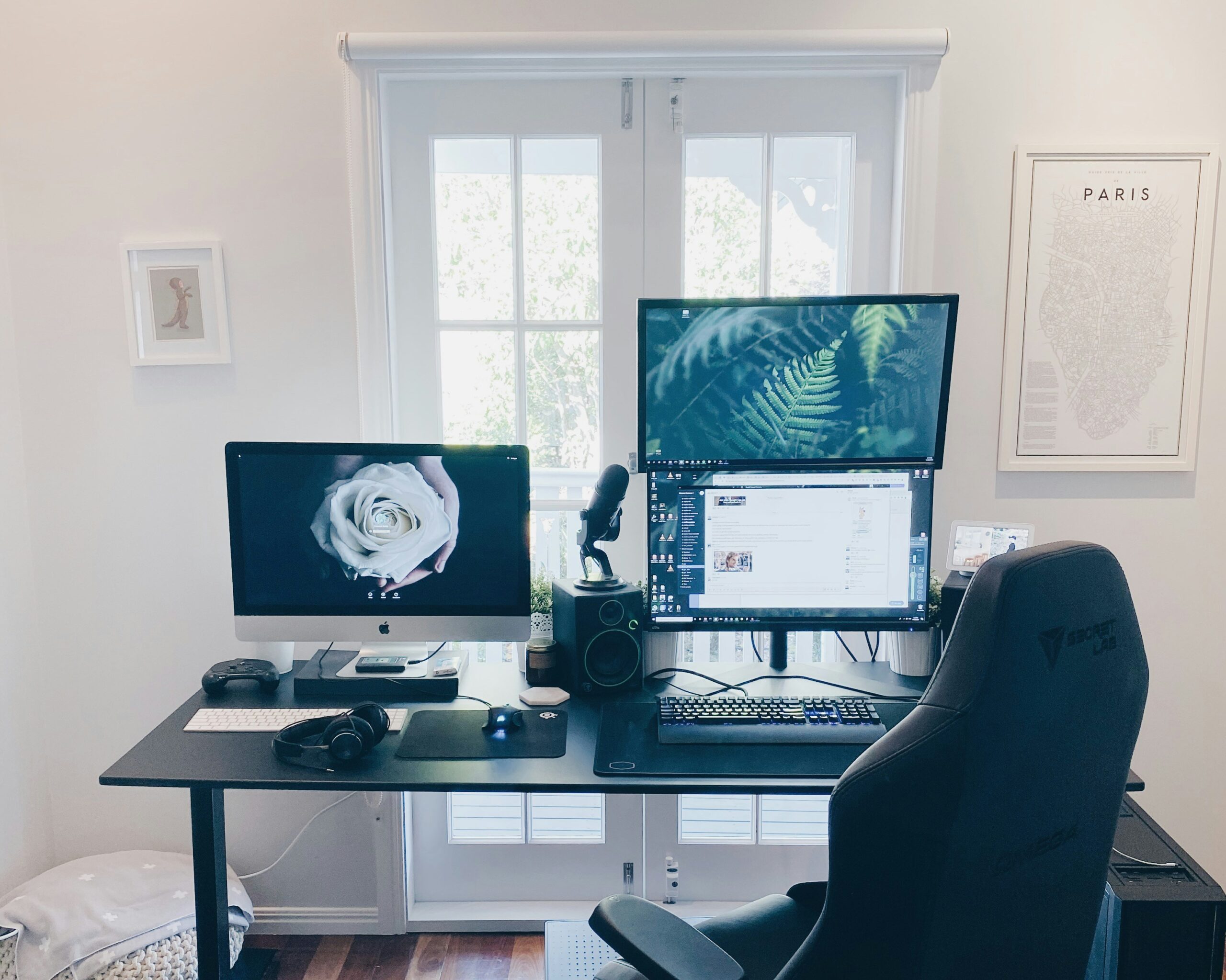 home office with multiple screens by cameron smith f4lnaeynpt4 unsplash